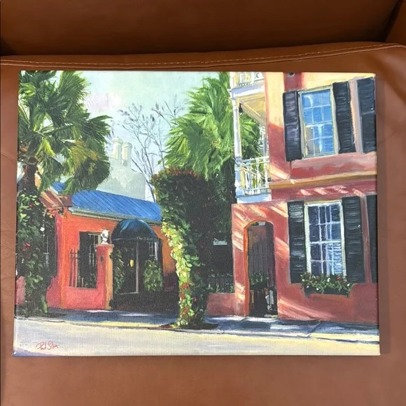 Elliott House Charleston, SC canvas painting 11”x14” by Paul Silva - Picture 1 of 3
